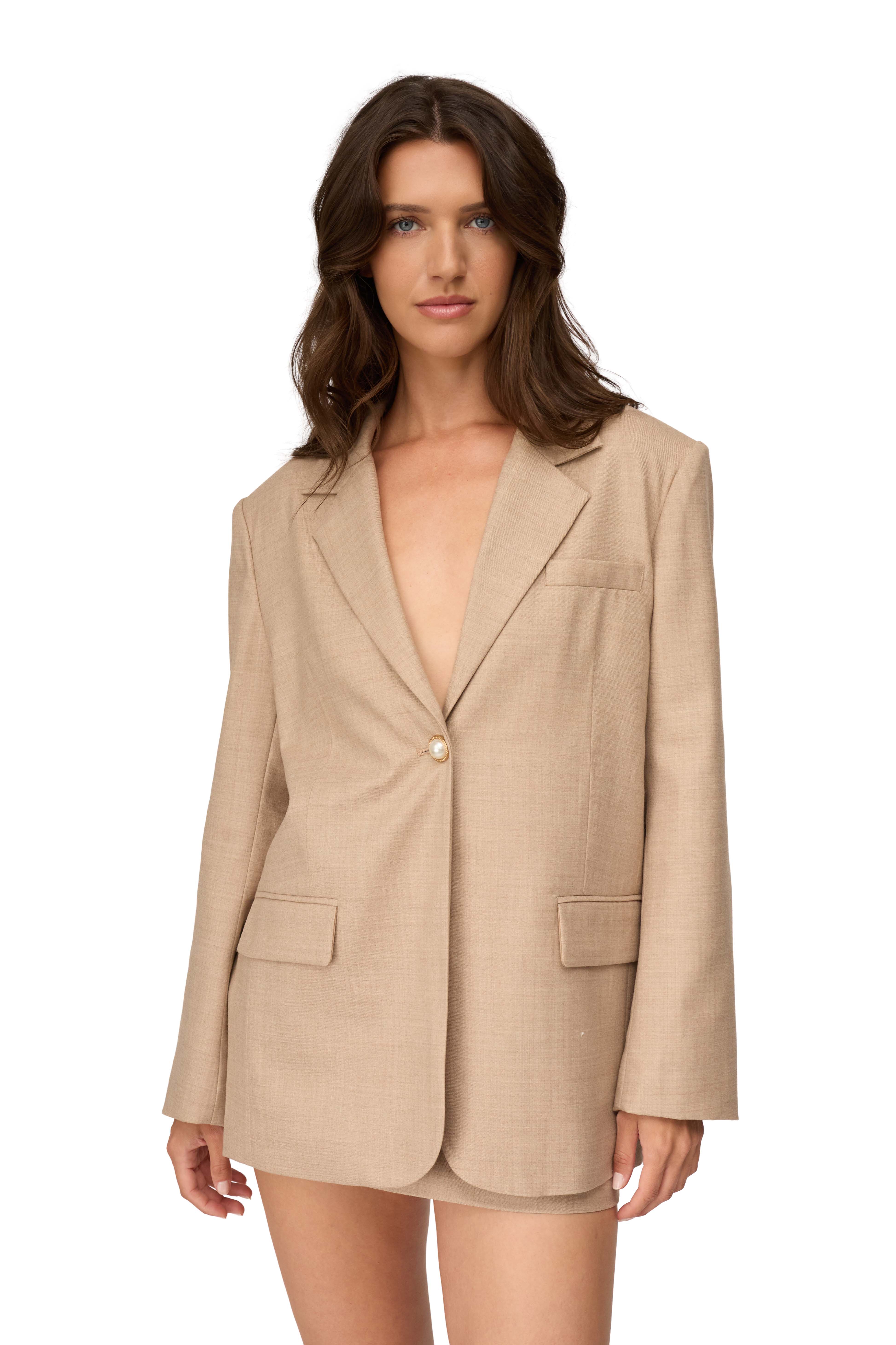 Claudia Wool Oversized Blazer